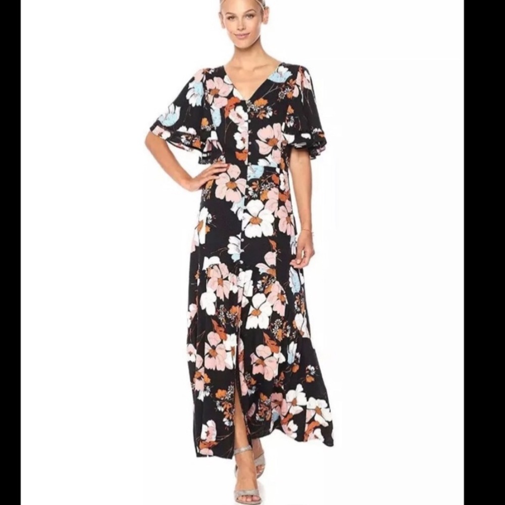 Ella Moon Kaitlyn Flutter Sleeve Maxi Dress